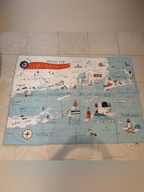 Spartina Northeastern Harbors Quilted Throw